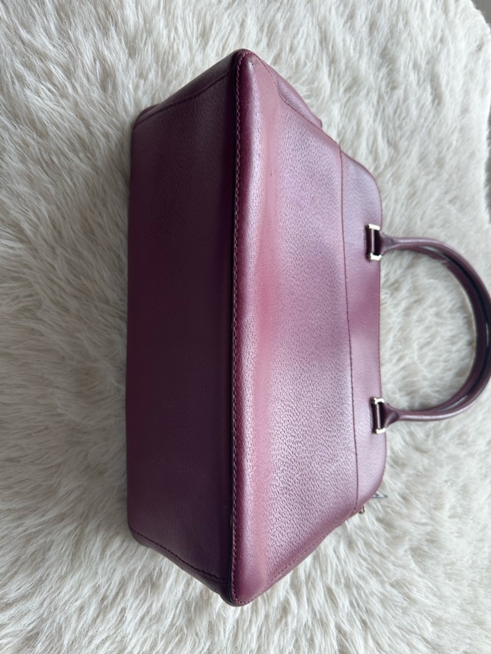 kate spade Plum Leather Satchel - Picture 7 of 16